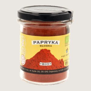 Papryka słodka mielona bezglutenowa BIO 85 g - Pięć Przemian