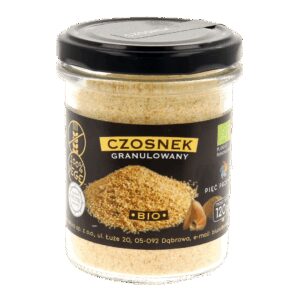 Czosnek granulowany bezglutenowy BIO 120 g - Pięć Przemian