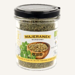 Majeranek suszony bezglutenowy BIO 15 g - Pięć Przemian