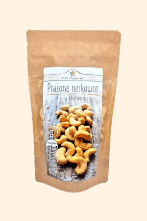 Prażone nerkowce z solą kłodawską 100 g - Pięć Przemian