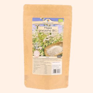 Mąka gryczana BIAŁA BIO bezglutenowa 500 g - Pięć Przemian