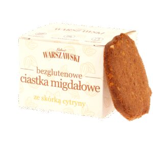 Ciastka migdałowe ze skórką cytryny bezglutenowe 150 g - Łakoć Warszawski - Baton Warszawski