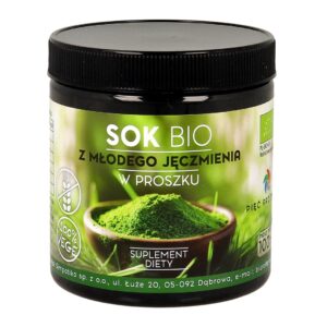 Sok z młodego jęczmienia w proszku BIO 100 g - Pięć Przemian