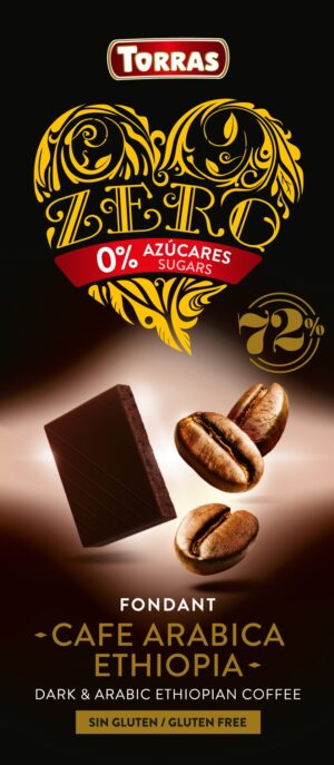 Czekolada gorzka 72% z kawą bez dodatku cukru ZERO 100 g - Torras