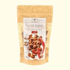 Prażone migdały z ksylitolem i chili 100 g - Pięć Przemian