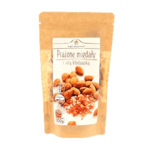 Prażone migdały z solą kłodawską 100 g - Pięć Przemian