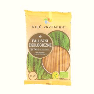 Paluszki żytnie pełnoziarniste BIO 45 g - Pięć Przemian