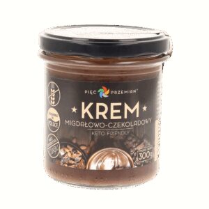 Krem migdałowo-czekoladowy KETO 300 g - Pięć Przemian