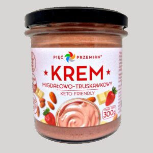 Krem migdałowo-truskawkowy KETO 300 g - Pięć Przemian