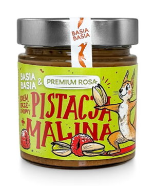 Krem orzechowy z pistacji i malin Basia Basia 195 g - Alpi