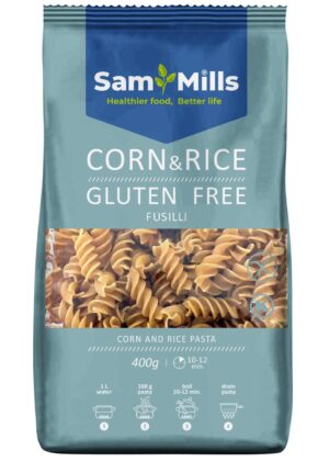 Makaron bezglutenowy kukurydziano-ryżowy świder 400 g - Sam Mills