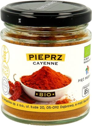 Pieprz cayenne BIO 85 g - Pięć Przemian