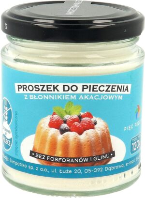 Proszek do pieczenia z błonnikiem akacjowym bezglutenowy 120 g - Pięć Przemian