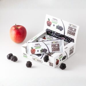 Listki owocowe Porcja dobra JABŁKOWO - JEŻYNOWA PRZEKĄSKA 16 g - Pure Life