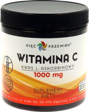 Witamina C - kwas L-askorbinowy 200 g - Pięć Przemian