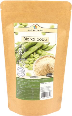 Białko bobu koncentrat 350 g - Pięć Przemian