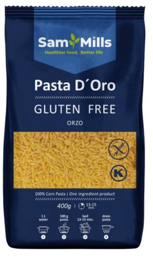 Makaron bezglutenowy orzo (ryżyk) 400 g - Sam Mills